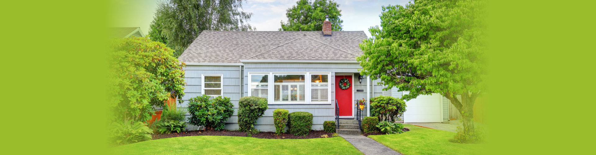 Exterior of small American house